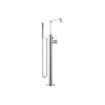 IMO Single-lever bath mixer with stand pipe for free-standing assembly with hand shower set - Chrome