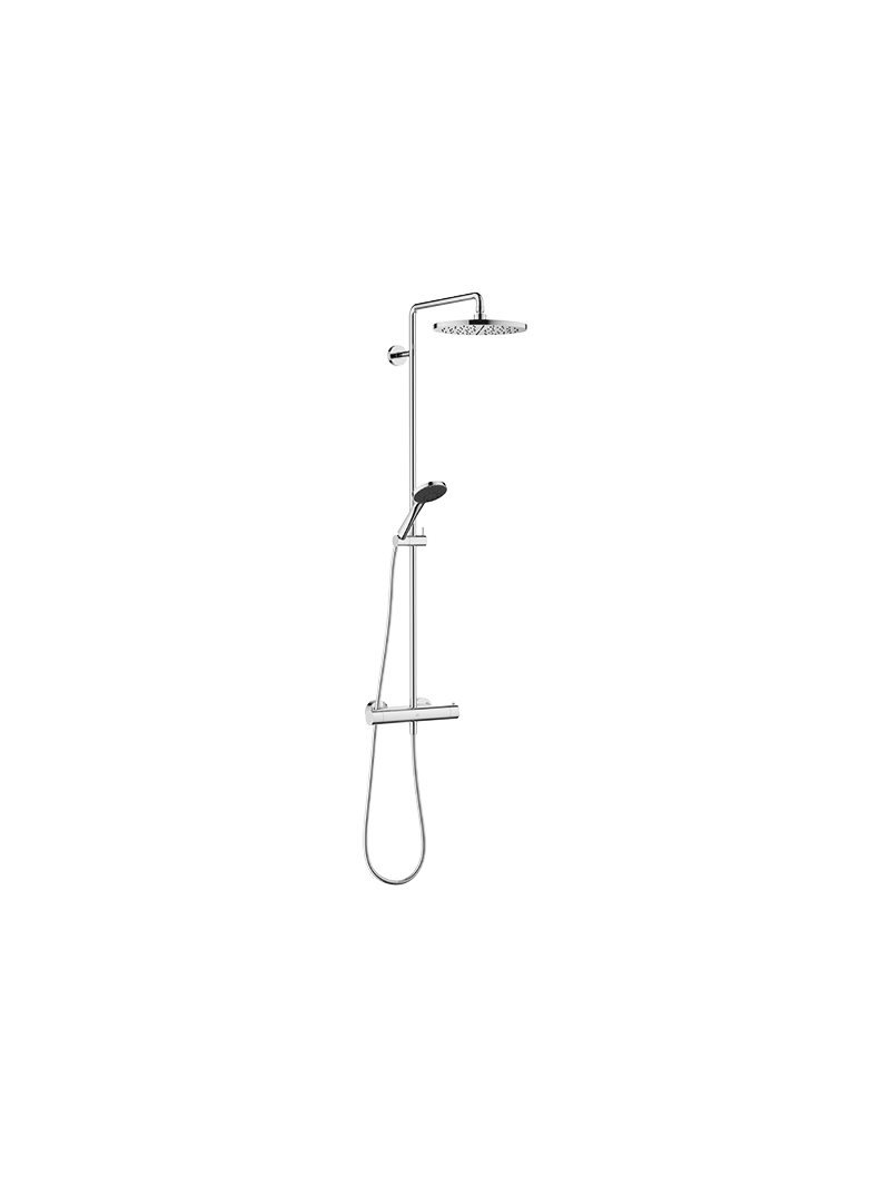 6O7BS22Q.png Showerpipe with shower thermostat - Chrome - Görsel 1