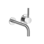 EDITION PRO Wall-mounted single-lever basin mixer without pop-up waste - Chrome