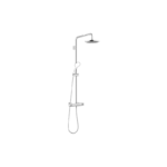 Showerpipe with shower thermostat without hand shower FlowReduce - Chrome