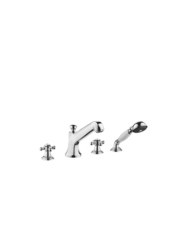 MADISON Bath shower set for bath rim or tile edge installation - Chrome