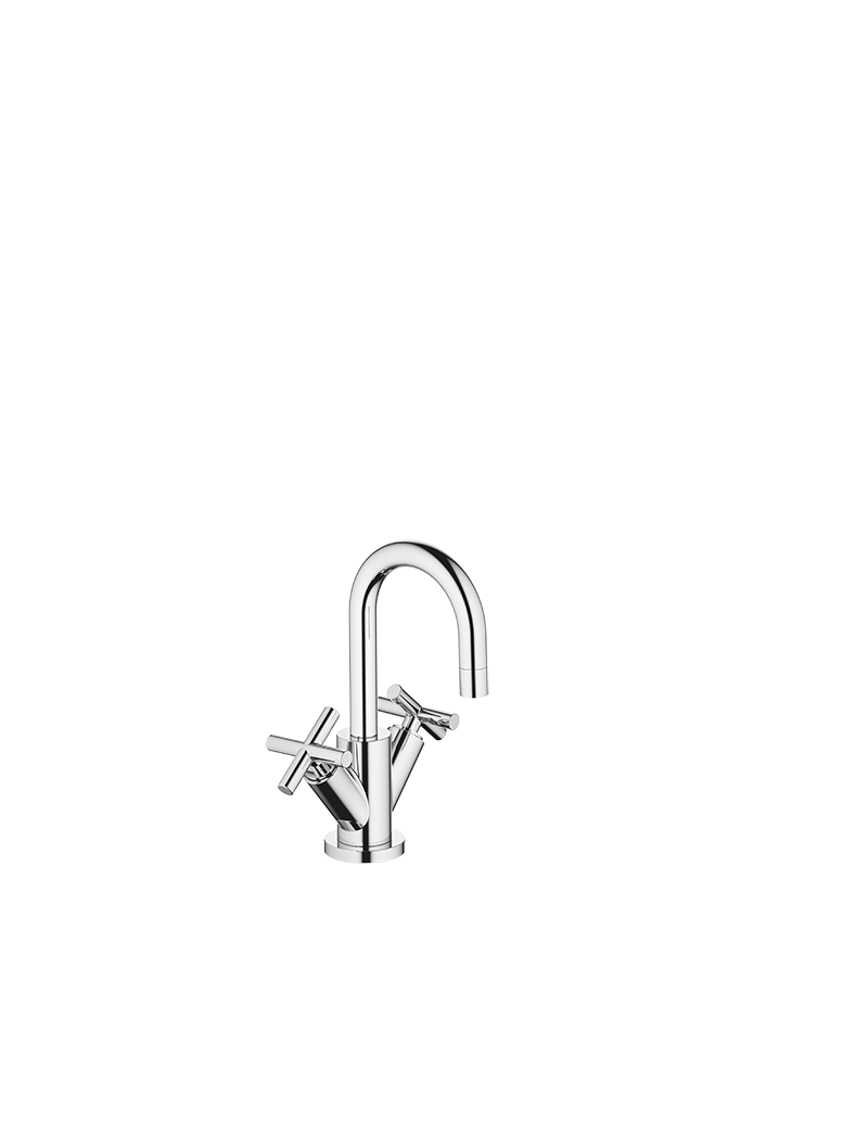 HFKUWeTT.png TARA Single-hole basin mixer with pop-up waste - Chrome - Görsel 1