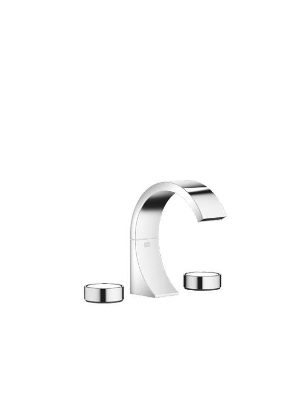 CYO Three-hole basin mixer with pop-up waste without design element - Chrome