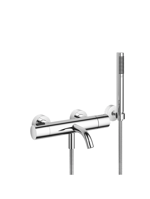 META Bath thermostat for wall mounting with hand shower set - Chrome