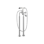 MADISON Two-hole bath mixer for free-standing assembly with hand shower set - Chrome