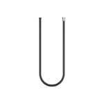 WATER TUBE Kneipp hose black 2000 mm - Chrome
