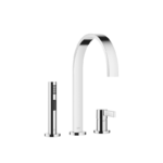 MEM Two-hole mixer with individual rosettes with rinsing spray set - Chrome