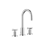 TARA Three-hole basin mixer with pop-up waste - Chrome