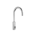 Washstand fitting with electronic opening and closing function without pop-up waste - Chrome
