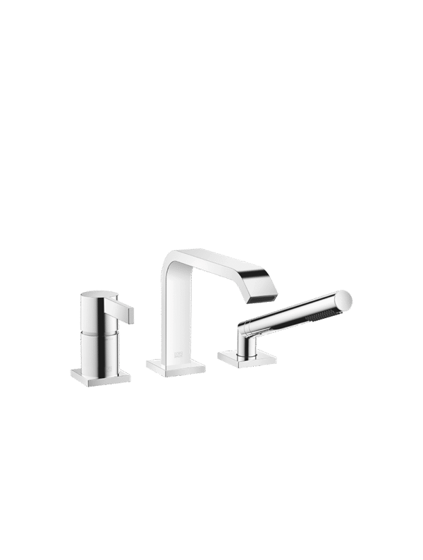 IMO Three-hole single-lever bath mixer for bath rim or tile edge installation - Chrome
