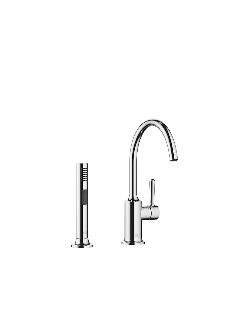 eXCbbxL0.png VAIA Single-lever mixer with rinsing spray set - Chrome - Görsel 1