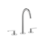 META Three-hole basin mixer with pop-up waste - Chrome