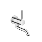 META Wall-mounted single-lever basin mixer without pop-up waste - Chrome
