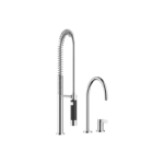 TARA ULTRA Two-hole mixer with individual rosettes with profi spray set - Chrome