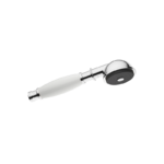 MADISON Metal hand shower with porcelain insert (white) - Chrome