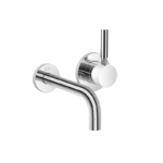 EDITION PRO Wall-mounted single-lever basin mixer without pop-up waste - Chrome