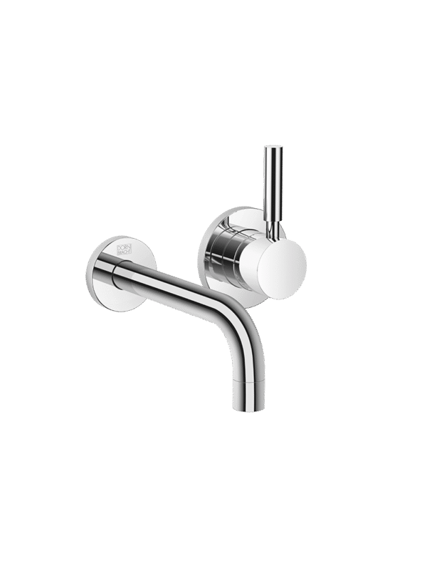 EDITION PRO Wall-mounted single-lever basin mixer without pop-up waste - Chrome