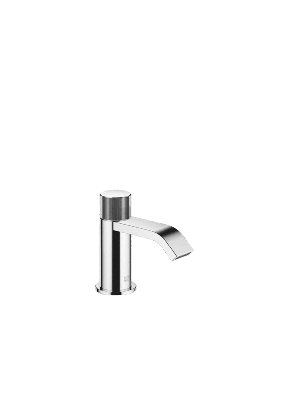 META Wall-mounted single-lever basin mixer without pop-up waste - Chrome