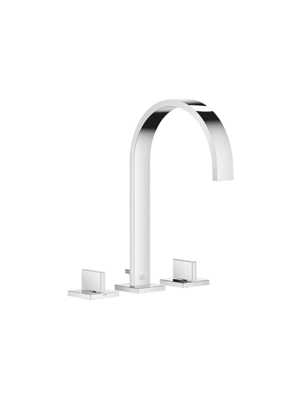 MEM Three-hole basin mixer with pop-up waste - Chrome