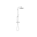 Showerpipe with shower thermostat without hand shower FlowReduce - Chrome
