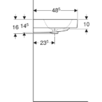 Geberit iCon ikili lavabo - Görsel 4