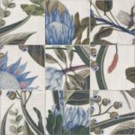 Decor blue leaves - Seri Bottega - Mainzu seramik