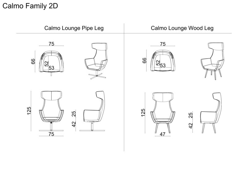 calmo metal Lounge - Görsel 2