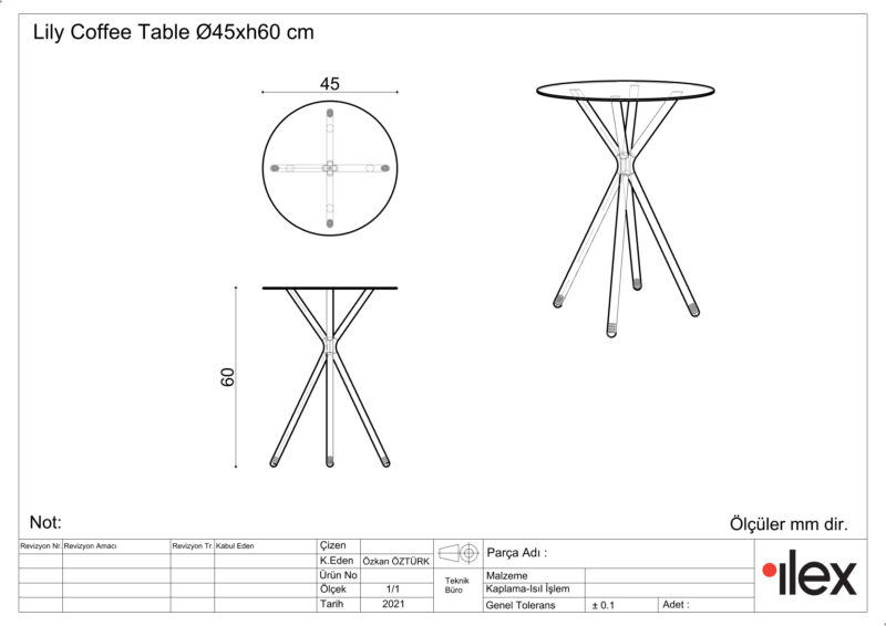 lily low table - Görsel 4