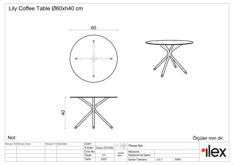 lily low table - Görsel 5