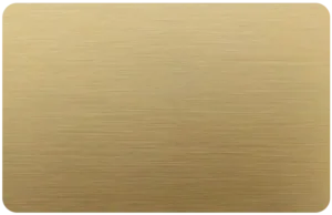 BRUSHED STAINLESS STEEL GOLD PVD