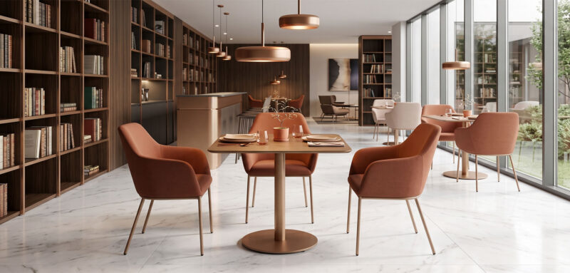 vesta metal chair - Görsel 2