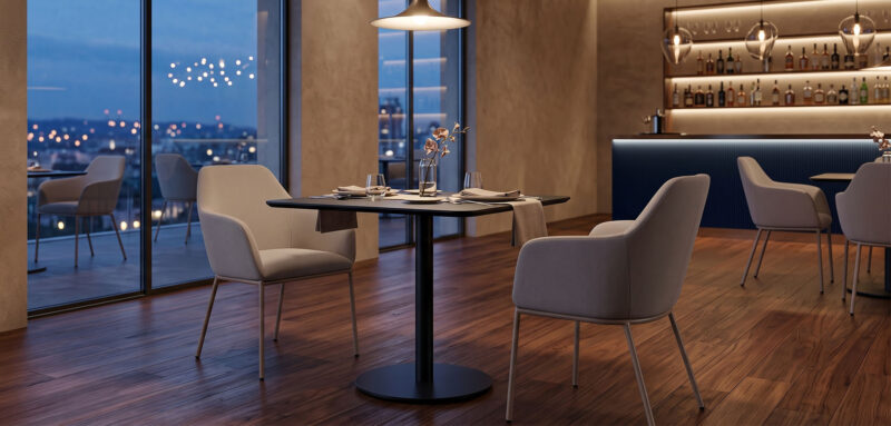 vesta metal chair - Görsel 5